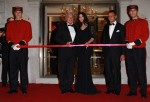 Bernard Fornas, President of Cartier International, Monica Bellucci and Laurent Gaborit