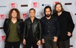 (L-R) Dave Keuning, Brandon Flowers, Ronnie Vannucci Jr. and Mark Stoermer of The Killers