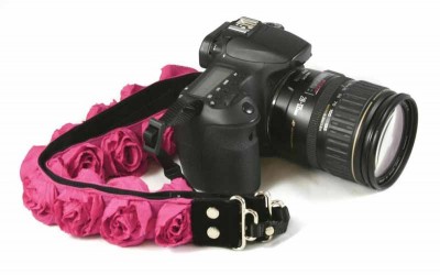 rose camera strap