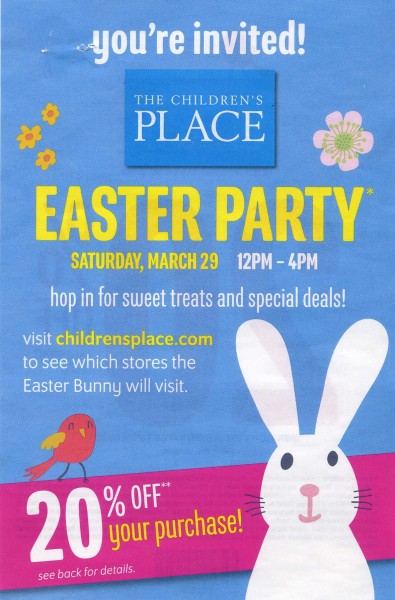 childrens place easter party
