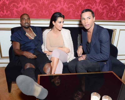 Olivier Rousteing, Kim Kardashian, Kanye West
