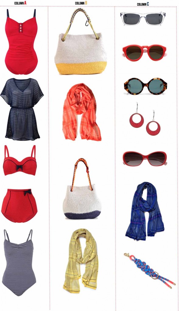 summer looks in primary colors