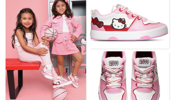 hello kitty sneakers collage